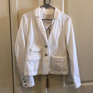 White Anthropologie Blazer